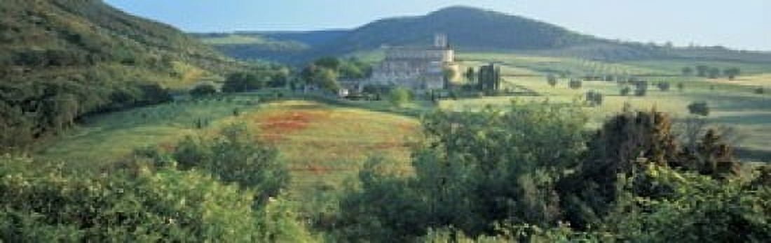 High angle view of a church Abbazia Di Sant Antimo Tuscany Italy Canvas Art - Panoramic Images (18 x 6)