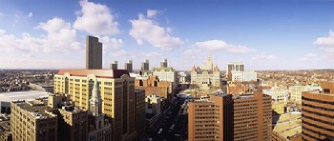 High angle view of a city Albany New York State USA Canvas Art - Panoramic Images (15 x 6)