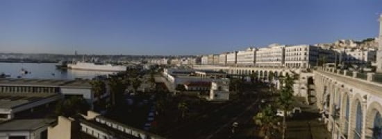 High angle view of a city Algiers Algeria Canvas Art - Panoramic Images (36 x 13)