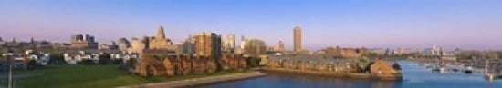 High angle view of a city Buffalo New York State USA Canvas Art - Panoramic Images (44 x 8)