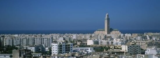 High angle view of a city Casablanca Morocco Canvas Art - Panoramic Images (36 x 13)