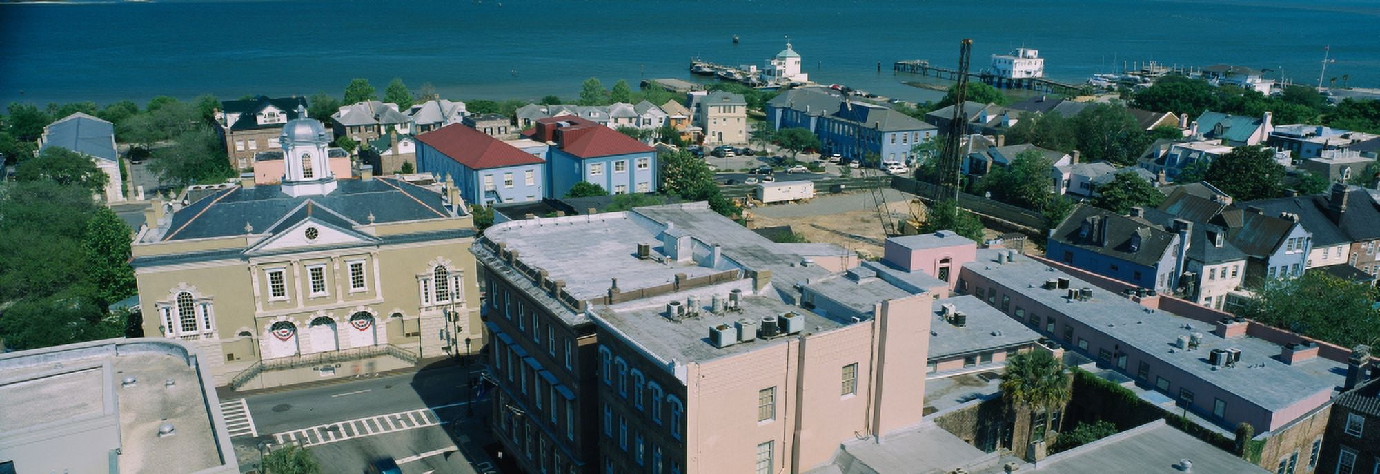 High angle view of a city Charleston South Carolina USA Canvas Art - Panoramic Images (27 x 9)
