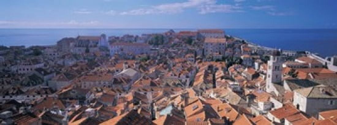 High angle view of a city Dubrovnik Croatia Canvas Art - Panoramic Images (15 x 6)