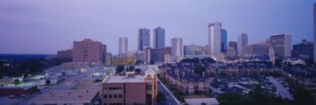 High angle view of a city Fort Worth Texas USA Canvas Art - Panoramic Images (18 x 6)
