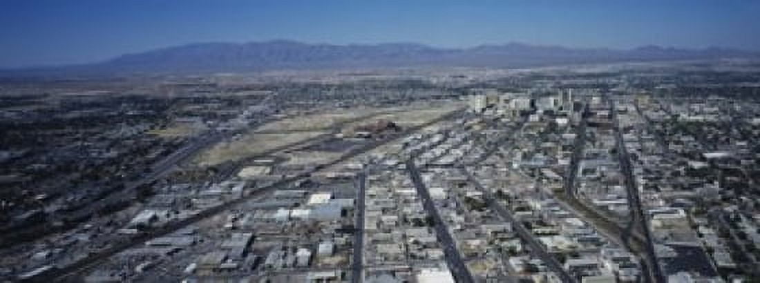 High angle view of a city Las Vegas Nevada USA Canvas Art - Panoramic Images (15 x 6)