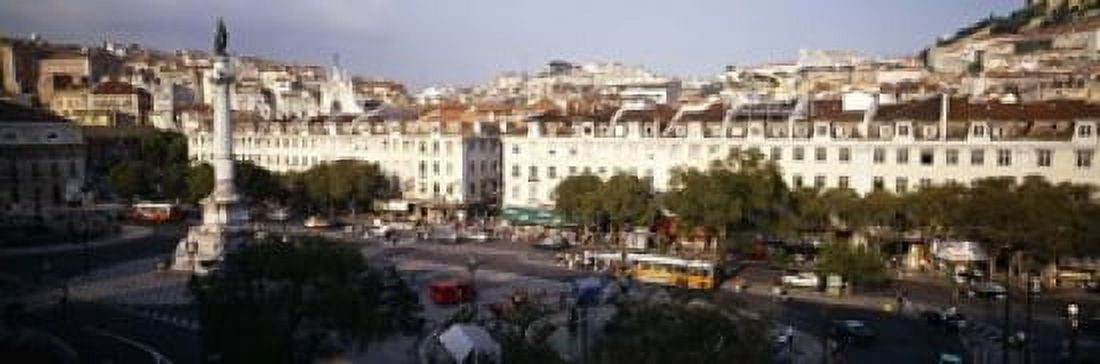 High angle view of a city Lisbon Portugal Canvas Art - Panoramic Images (18 x 6)