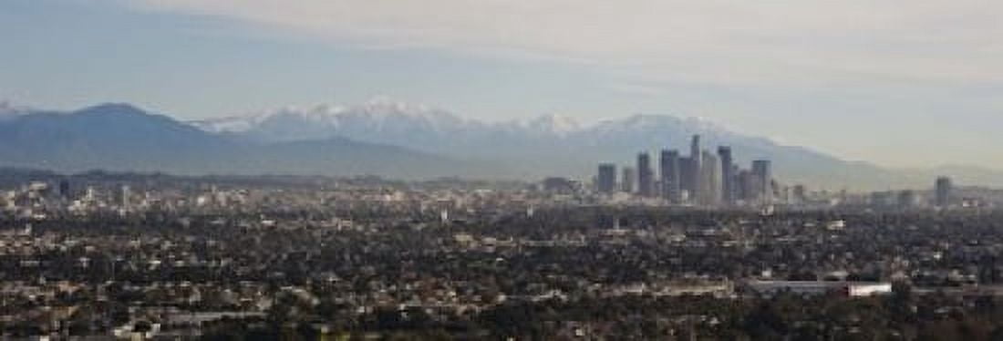 High angle view of a city Los Angeles California USA Canvas Art - Panoramic Images (18 x 7)