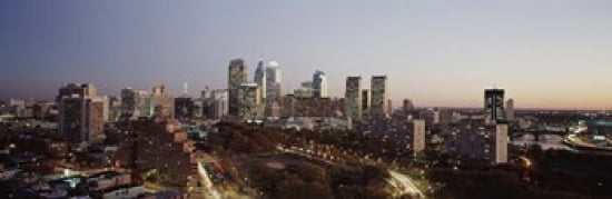 High angle view of a city Philadelphia Pennsylvania USA Canvas Art - Panoramic Images (36 x 12)