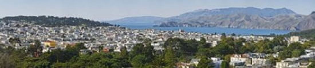 High angle view of a city Richmond District Lincoln Park San Francisco California USA Canvas Art - Panoramic Images (22 x 5)