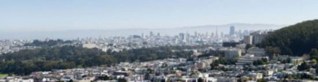 High angle view of a city San Francisco California USA Canvas Art - Panoramic Images (20 x 5)