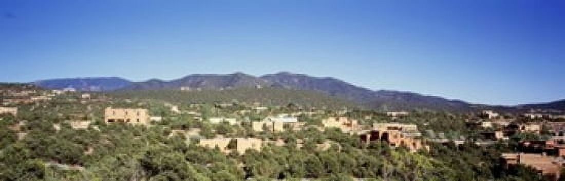High angle view of a city Santa Fe New Mexico USA Canvas Art - Panoramic Images (18 x 6)