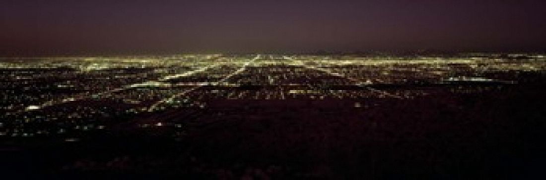 High angle view of a city South Mountain Park Maricopa County Phoenix Arizona USA Canvas Art - Panoramic Images (18 x 6)