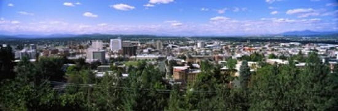 High angle view of a city Spokane Washington State USA Canvas Art - Panoramic Images (18 x 6)