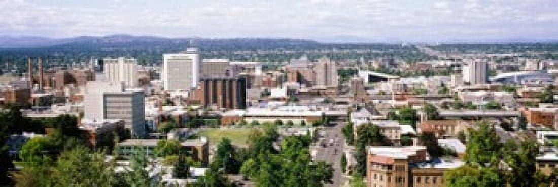 High angle view of a city Spokane Washington State USA Canvas Art - Panoramic Images (18 x 6)