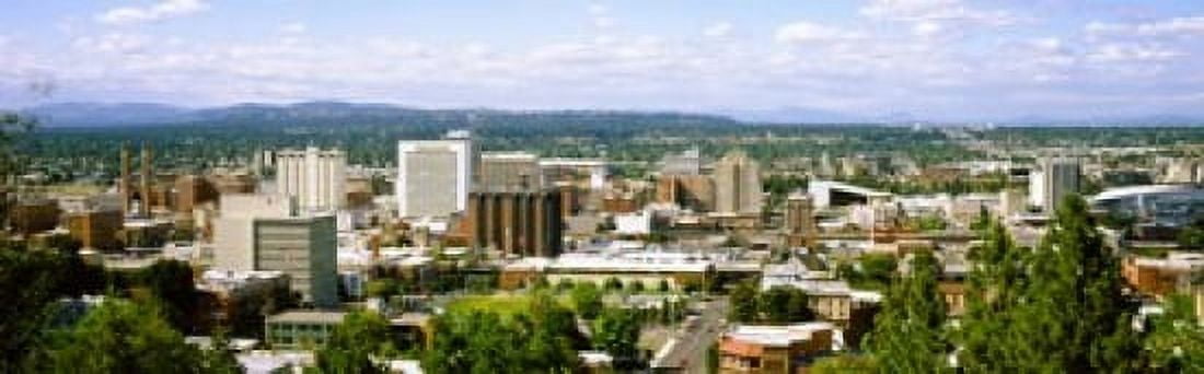 High angle view of a city Spokane Washington State USA Canvas Art - Panoramic Images (18 x 6)