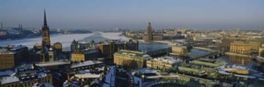 High angle view of a city Stockholm Sweden Canvas Art - Panoramic Images (18 x 6)