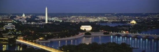 High angle view of a city Washington DC USA Canvas Art - Panoramic Images (18 x 6)