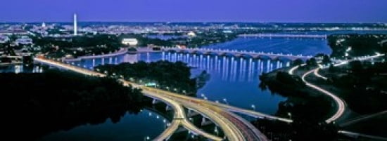 High angle view of a city Washington DC USA Canvas Art - Panoramic Images (36 x 13)