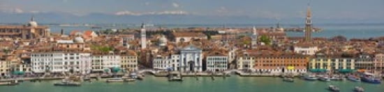 High angle view of a city at the waterfront Venice Veneto Italy Canvas Art - Panoramic Images (40 x 10)