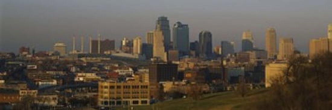 High angle view of a cityscape Kansas City Missouri USA Canvas Art - Panoramic Images (18 x 6)