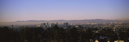High angle view of a cityscape Oakland California USA Canvas Art - Panoramic Images (36 x 12)