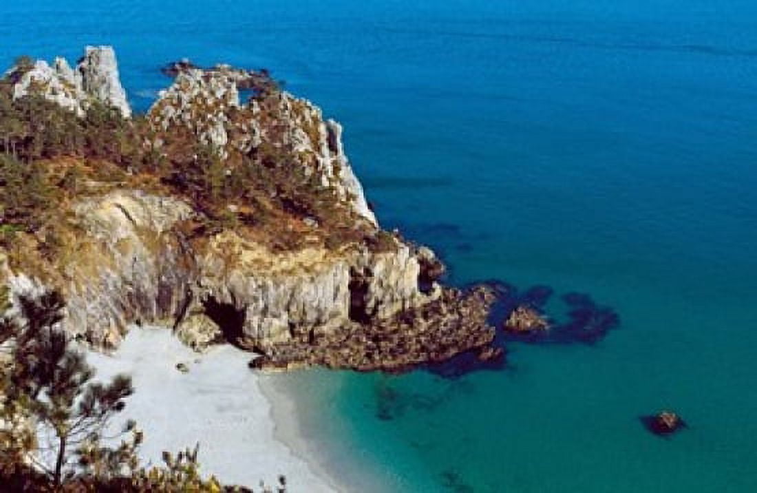 High angle view of a coast Crozon Finistere Brittany France Canvas Art - Panoramic Images (36 x 24)