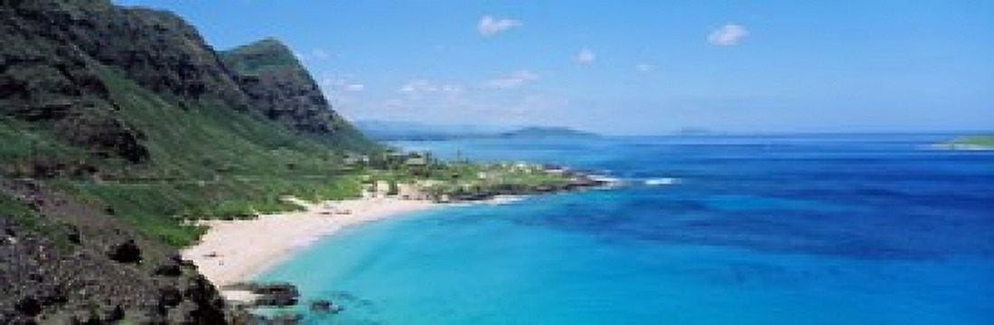 High angle view of a coast Makapuu Oahu Hawaii USA Canvas Art - Panoramic Images (36 x 12)