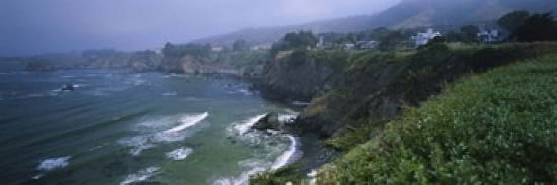 High angle view of a coastline Elk California USA Canvas Art - Panoramic Images (18 x 6)