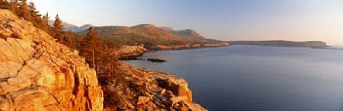 High angle view of a coastline Mount Desert Island Acadia National Park Maine USA Canvas Art - Panoramic Images (18 x 6)