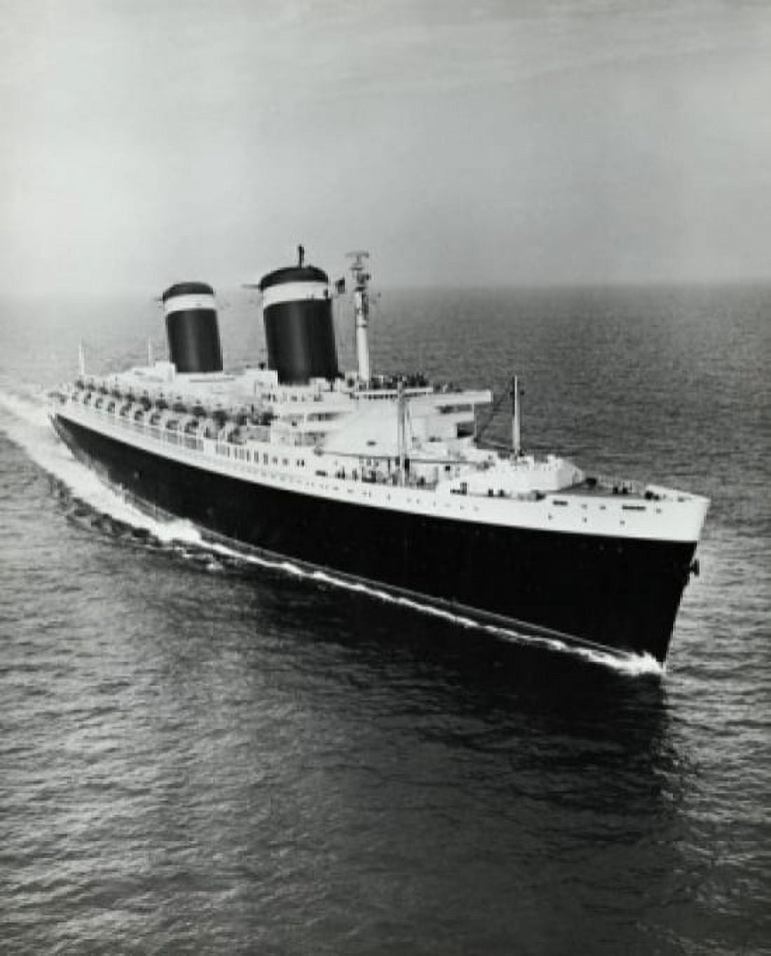High angle view of a cruise ship in the sea SS United States Canvas Art - (24 x 36)