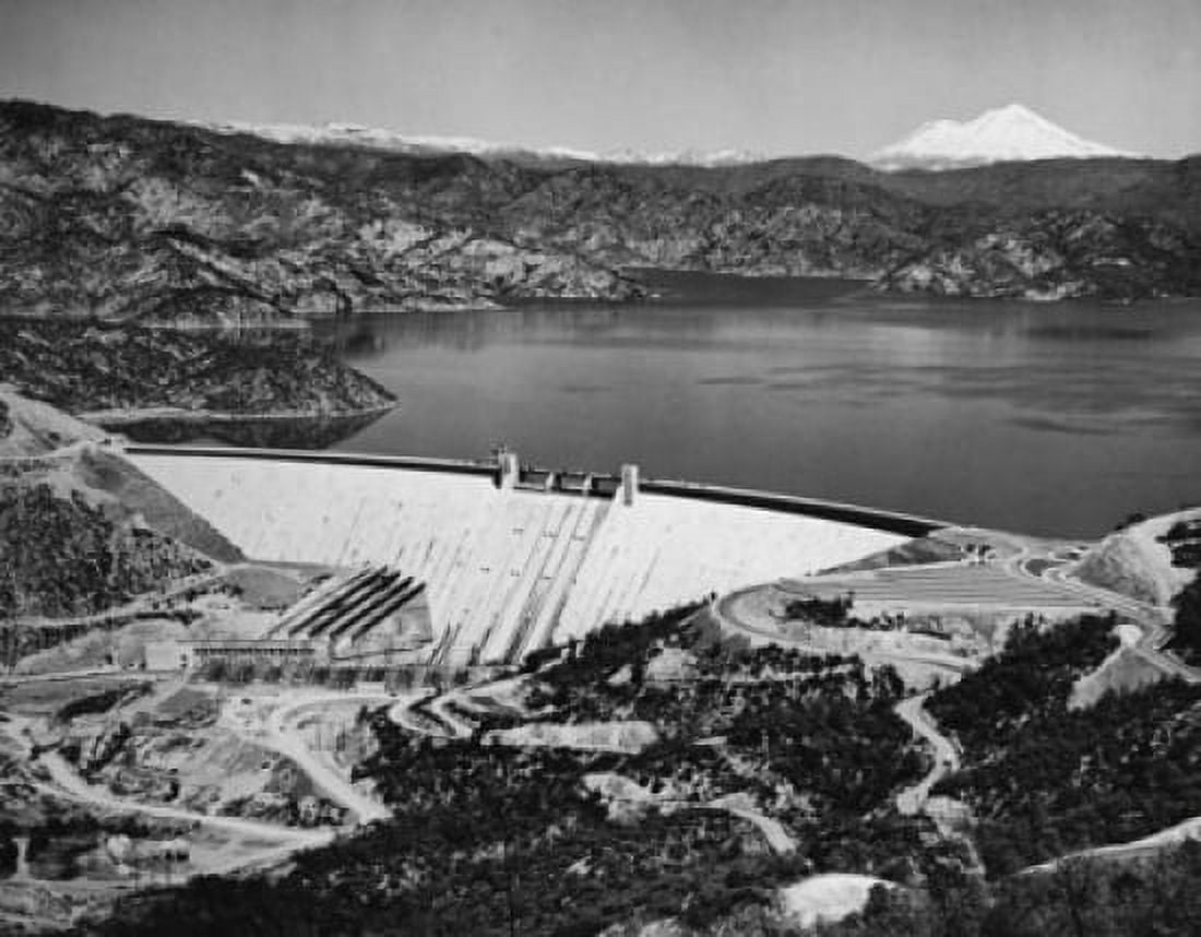 High angle view of a dam Shasta Dam Shasta Lake California USA Canvas Art - (24 x 36)