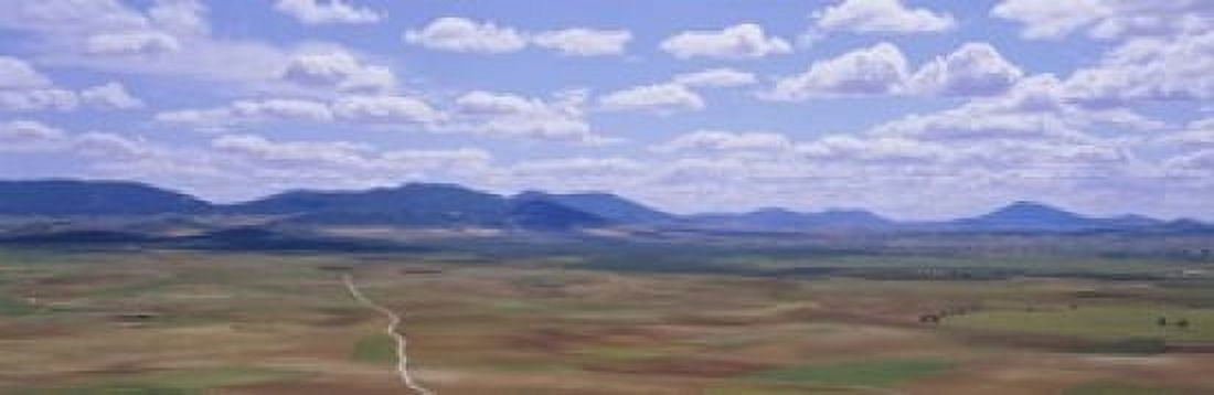 High angle view of a dirt road passing through a landscape Consuegra La Mancha Spain Canvas Art - Panoramic Images (18 x 6)