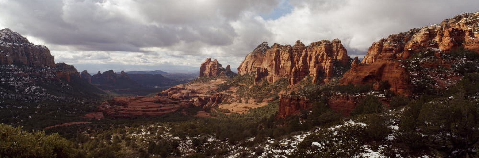 High angle view of a forest Schnebly Hill Road Sedona Coconino County Arizona USA Canvas Art - Panoramic Images (27 x 9)