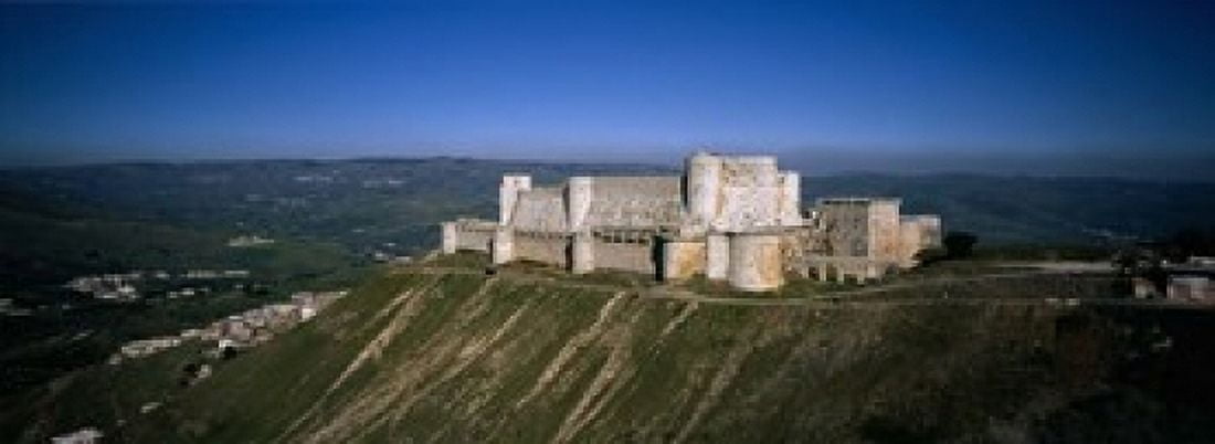 High angle view of a fort Crac Des Chevaliers Fortress Crac Des Chevaliers Syria Canvas Art - Panoramic Images (18 x 7)