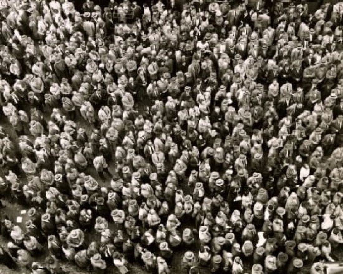 High angle view of a group of people standing Canvas Art - (18 x 24)