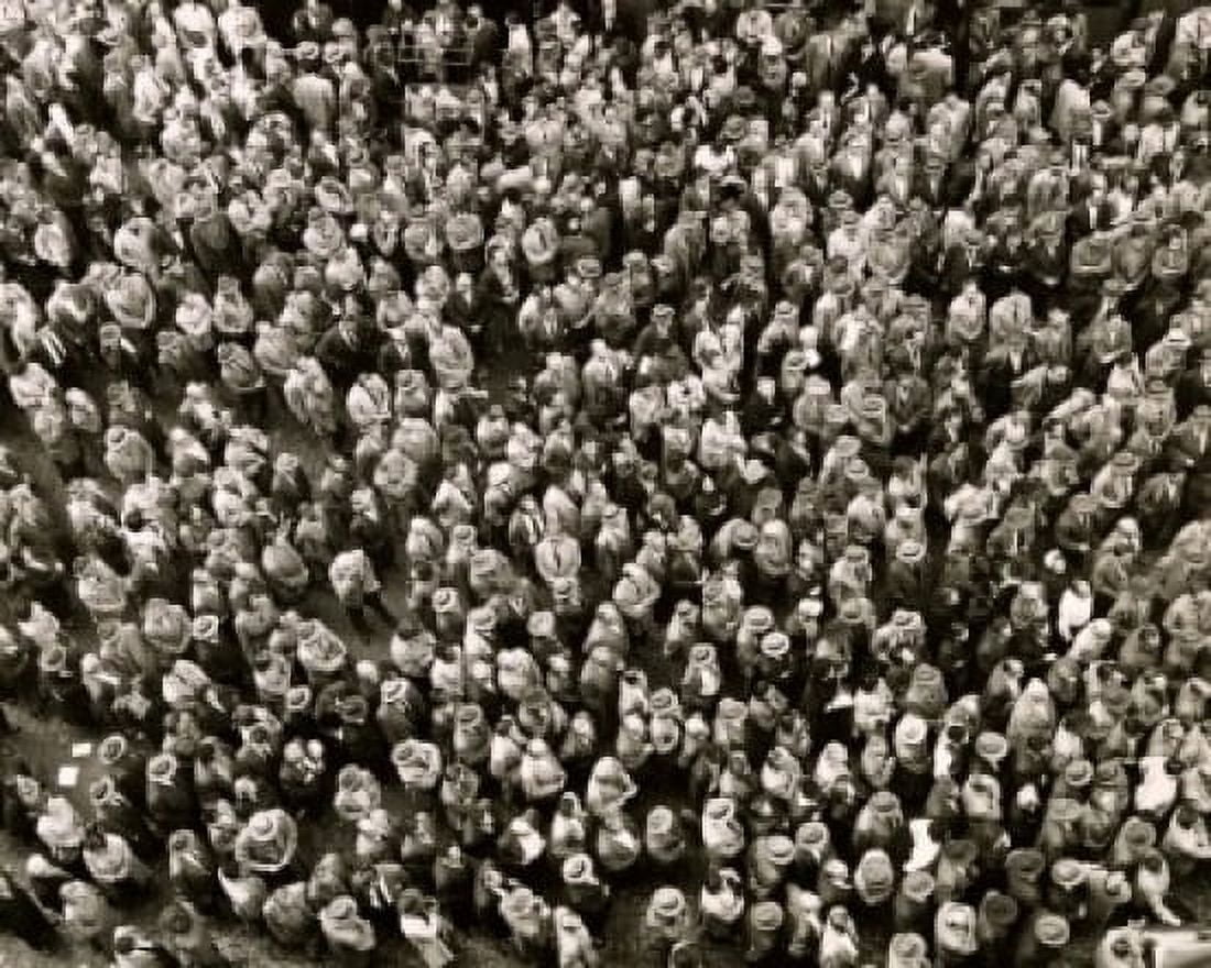 High angle view of a group of people standing Canvas Art - (24 x 36)