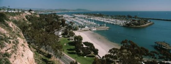 High angle view of a harbor Dana Point Harbor Dana Point Orange County California USA Canvas Art - Panoramic Images (30 x 12)