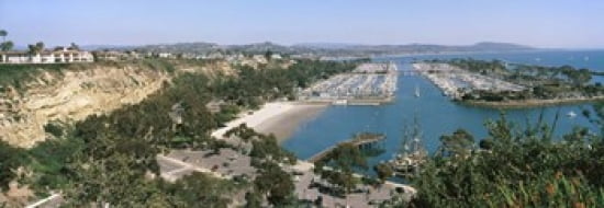 High angle view of a harbor Dana Point Harbor Dana Point Orange County California USA Canvas Art - Panoramic Images (36 x 13)