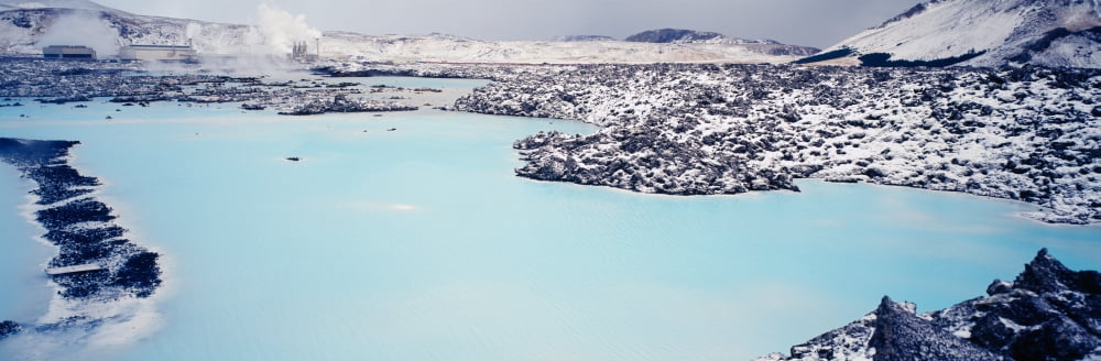 High angle view of a hot spring Iceland Canvas Art - Panoramic Images (27 x 9)