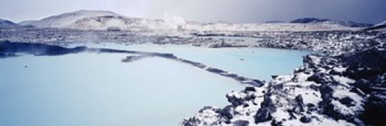 High angle view of a hot spring Iceland Canvas Art - Panoramic Images (36 x 12)