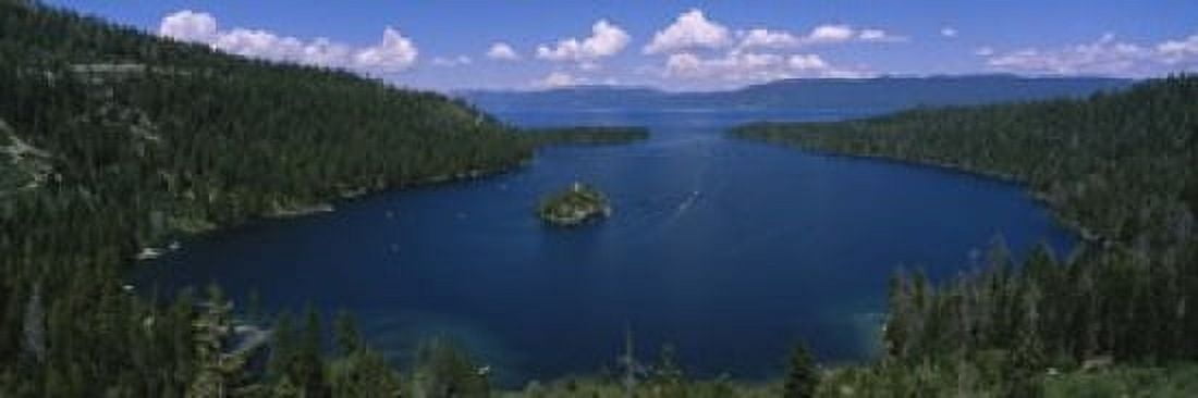 High angle view of a lake Lake Tahoe California USA Canvas Art - Panoramic Images (18 x 6)