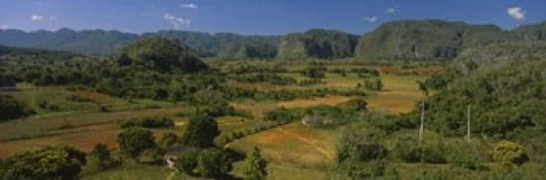 High angle view of a landscape Valle De Vinales Pinar Del Rio Cuba Canvas Art - Panoramic Images (18 x 6)