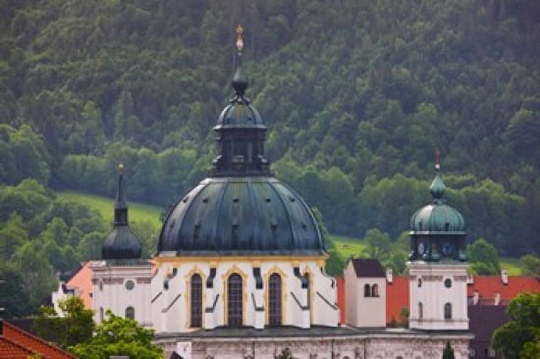 High angle view of a monastery Ettal Abbey Ettal Bavaria Germany Canvas Art - Panoramic Images (36 x 24)