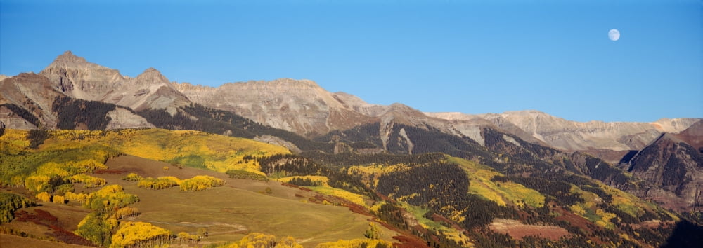 High angle view of a mountain range Colorado USA Canvas Art - Panoramic Images (27 x 9)