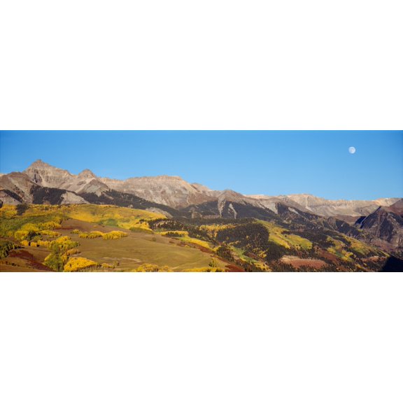 High angle view of a mountain range Colorado USA Canvas Art - Panoramic Images (27 x 9)