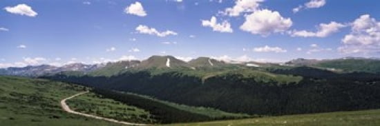 High angle view of a mountain range Rocky Mountain National Park Colorado USA Canvas Art - Panoramic Images (36 x 12)