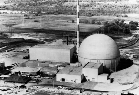 High angle view of a nuclear power station Commonwealth Edison Dresden Nuclear Power Plant Morris Illinois USA Canvas Art - (24 x 36)