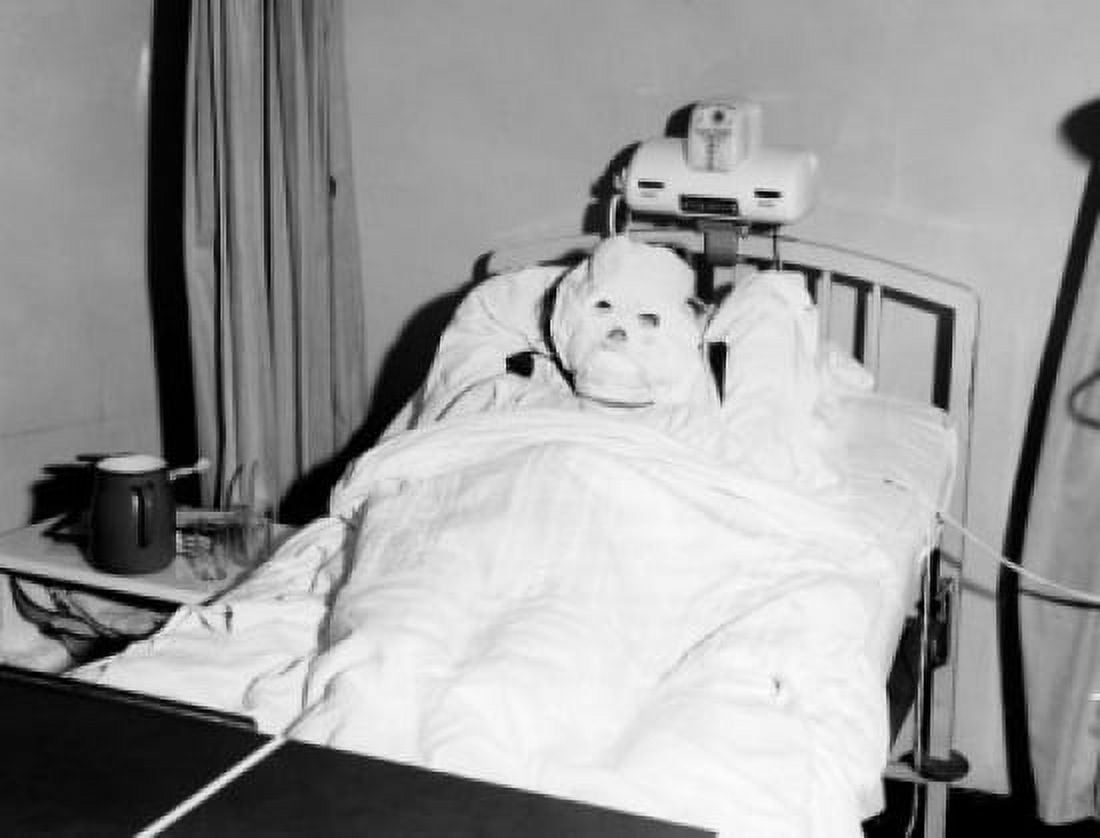 High angle view of a person covered with bandage Canvas Art - (24 x 36)