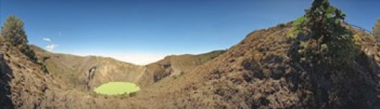 High angle view of a pond on a volcanic island Arenal Volcano Costa Rica Canvas Art - Panoramic Images (40 x 12)