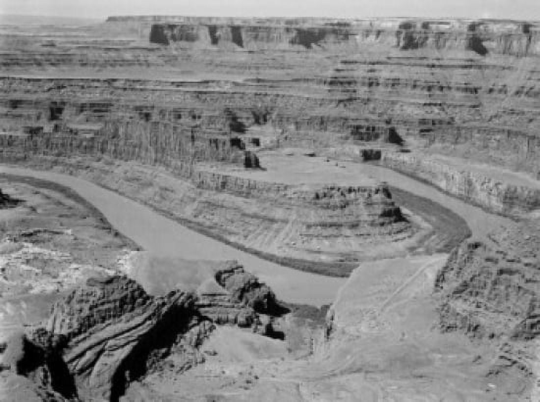 High angle view of a river Colorado River Canyonlands National Park Utah USA Canvas Art - (24 x 36)